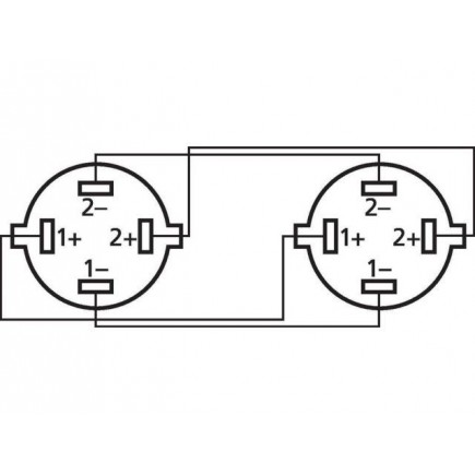 Monacor MSC-220/SW Kabel głośnikowy, 20m, 4-pinowe wtyki NEUTRIK SPEAKON